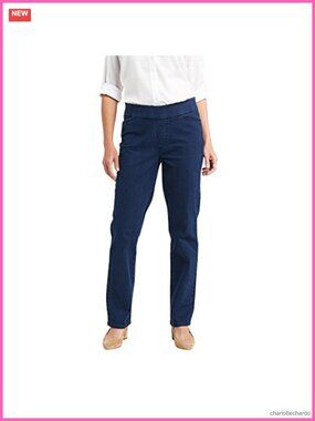 Easy Fit Pull-On Skinny Jeans Stretch Denim Elastic Waist